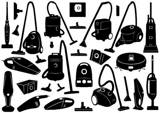 black and white vacuum cleaners